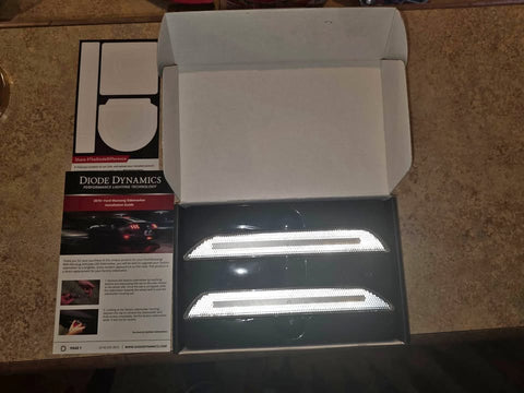 Diode Dynamics LED White Rear Side Marker Lights Mustang 15-23