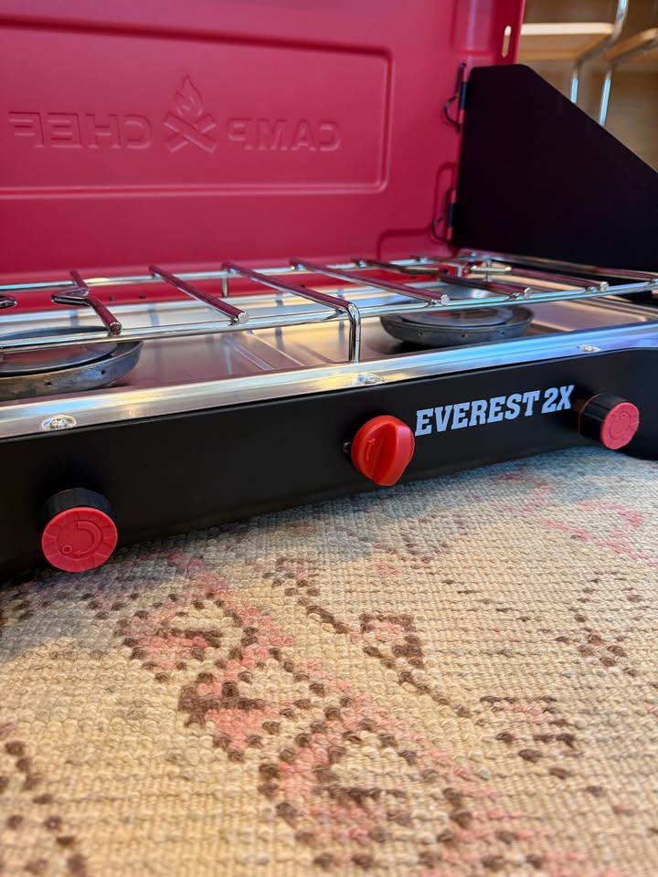 Camp Chef Everest 2x Burner Stove w/ carrying case in San Diego, CA (photo 6) — photo 6