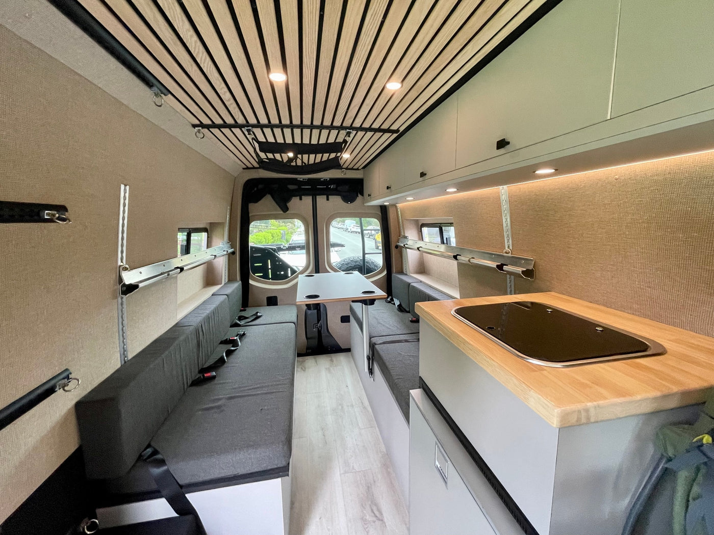  shows its spacious interior & seating at night — photo 17