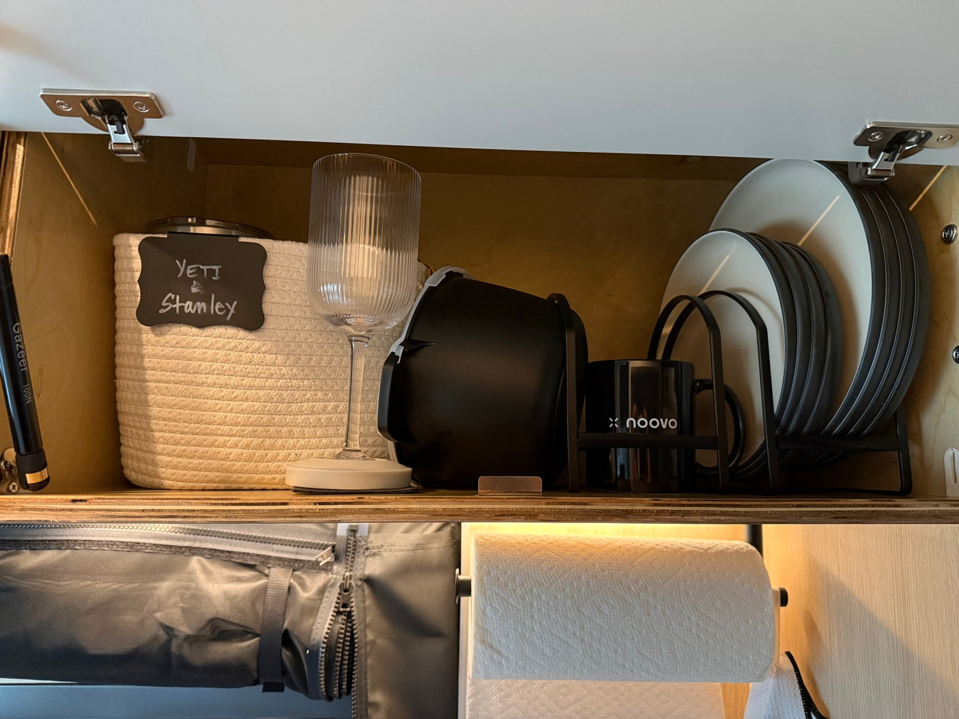  ready for adventures.|An rv rental's compact kitchen with a Bella coffee maker — photo 3