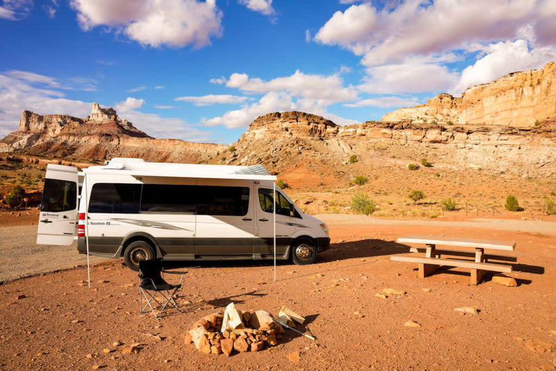  and scenic window view.|RV rental parked on gravel — photo 8