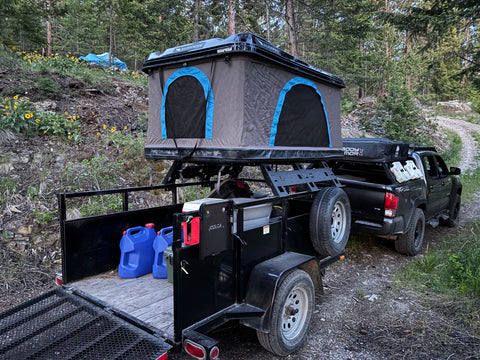 Adventure Time! Roof-Top-Tent Ramblin' Trailer overland rental