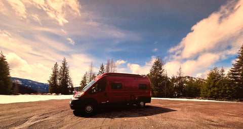 King Adventures pop-top loft van overland rental