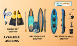 Enhance your RV rental adventure in Maui with these add-ons: snorkel sets, inflatable SUPs, and kayaks.