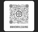 Scan this QR code to follow @WHENRVLEAVING on Instagram for RV travel and rv rental insights.