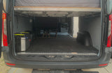Spacious camper van interior, perfect for rv rental adventures.