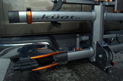 Kuat hitch-mount bike rack on an RV rental's rear, ideal for secure bicycle transport. Ready for adventure. — photo 11