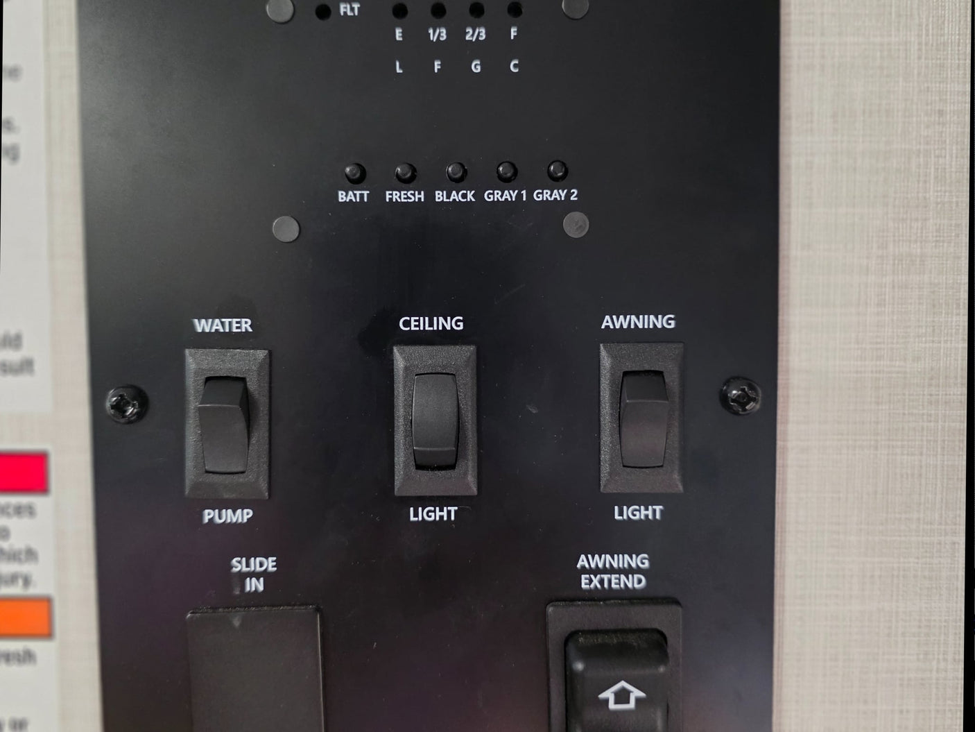  and mini-fridge for comfortable travel.|Explore this rv rental's interior: a compact kitchen with microwave