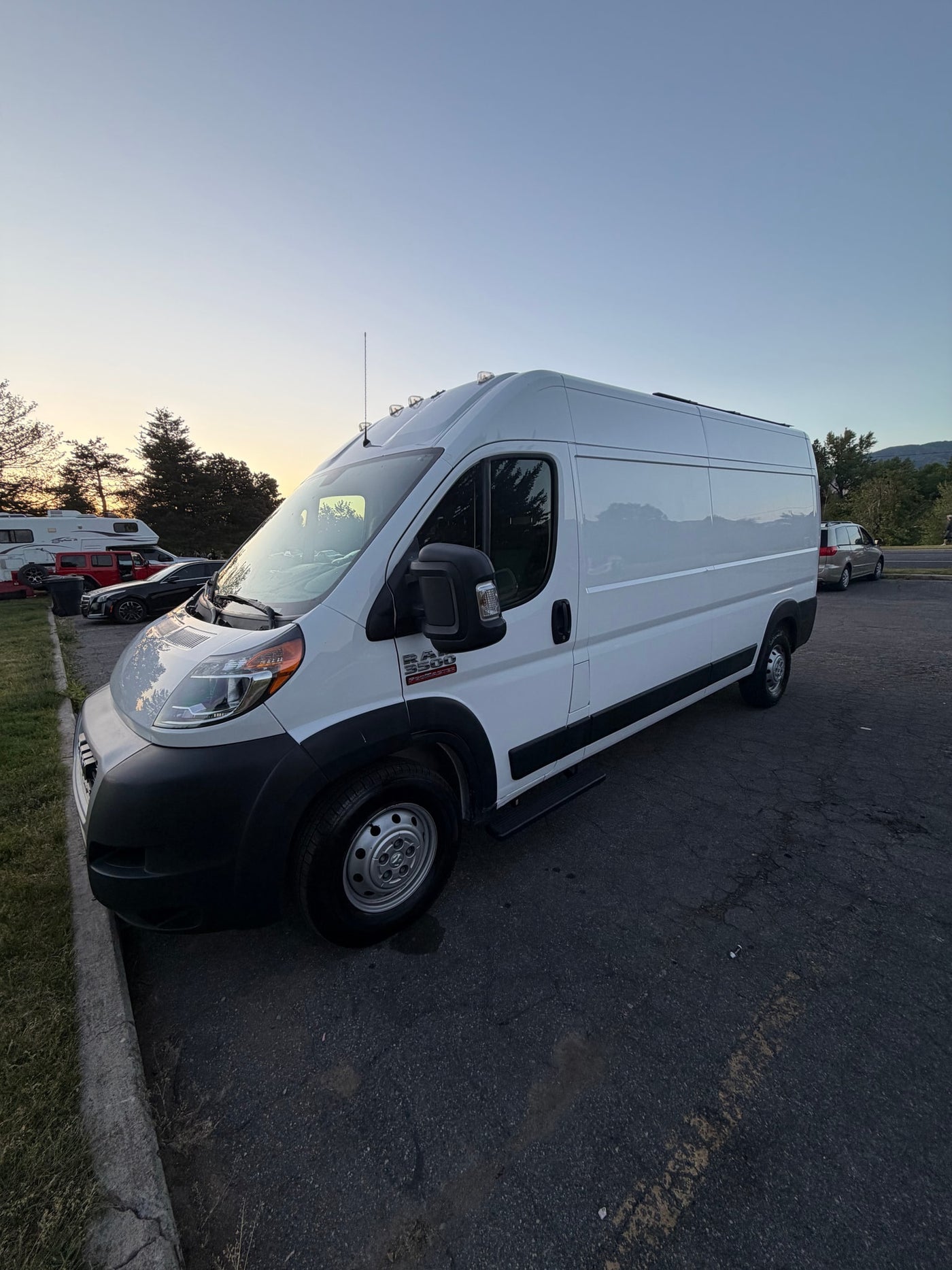 White Ram ProMaster 3500 camper van, ideal for RV rental and travel adventures. — photo 16