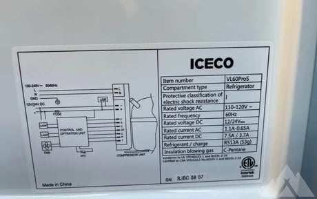 ICECO vl60 pros portable fridge freezer — used coolers & fridges for sale (photo 4)
