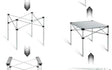 iClimb Lightweight Stable Alu. Folding Square Tabl — new camp furniture for sale