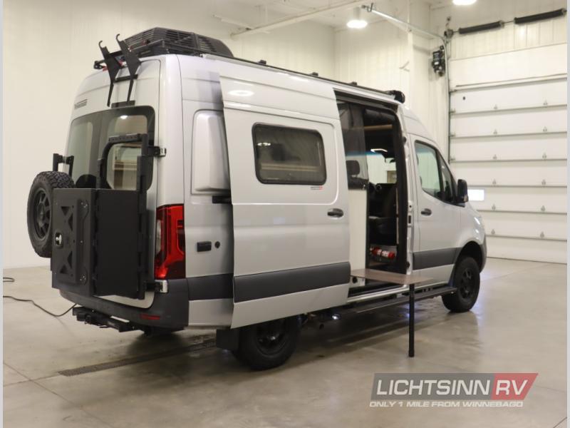 twilight sky.|White camper van RV rental — photo 2