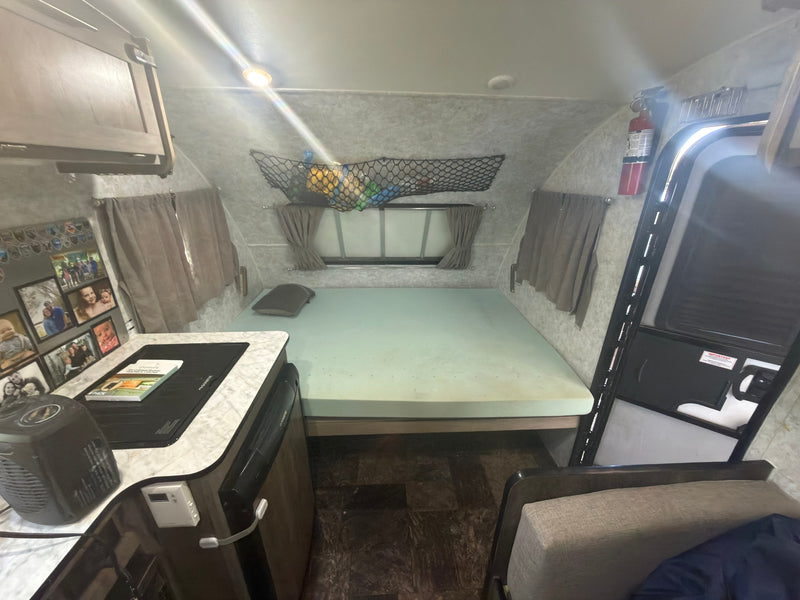  available for rv rental. Perfect for your next adventure.|RV rental floor plan (15'10"L x 6'6"W) with kitchen — photo 3