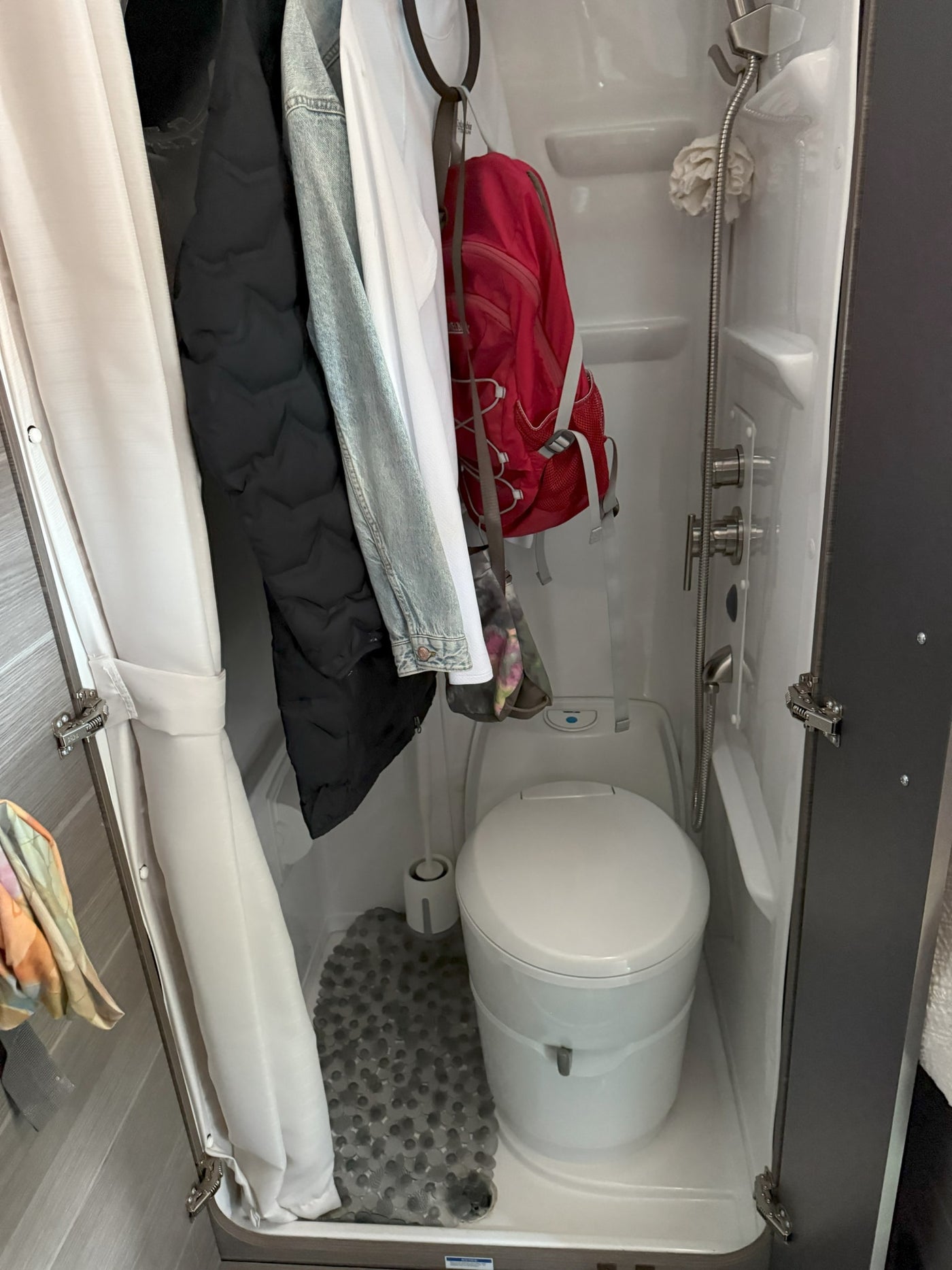  and a Lagun table mount for flexible space.|RV rental interior featuring swivel seats — photo 18