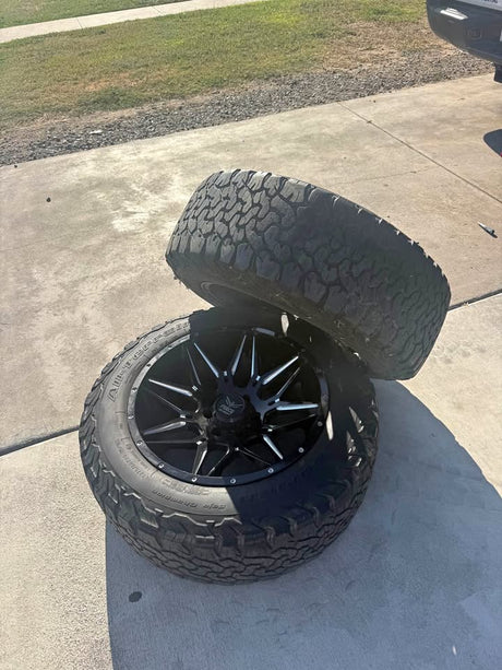 BFGoodrich All-Terrain T/A KO2 Tires with Force Offroad Rims LT275/60R20 ———- 6lugs in Fresno, CA (photo 1)