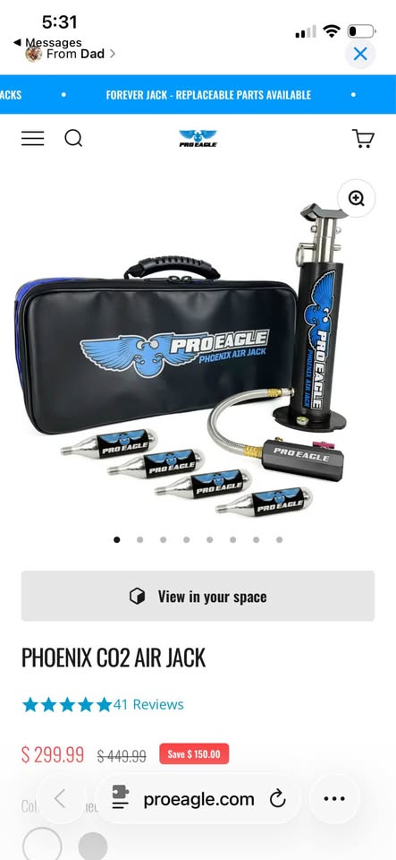PRO EAGLE Phoenix CO2 Air Jack — photo 2