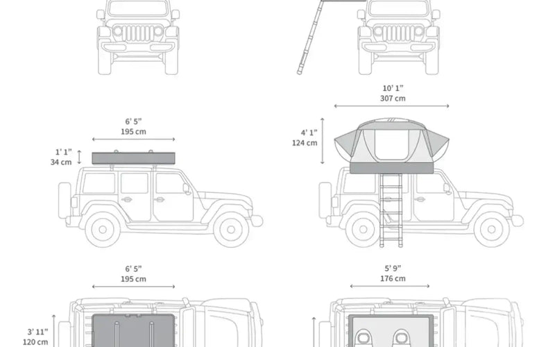 iKamper X-Cover RTT with Crossbars for gear — used rooftop tents for sale (photo 5) — photo 5