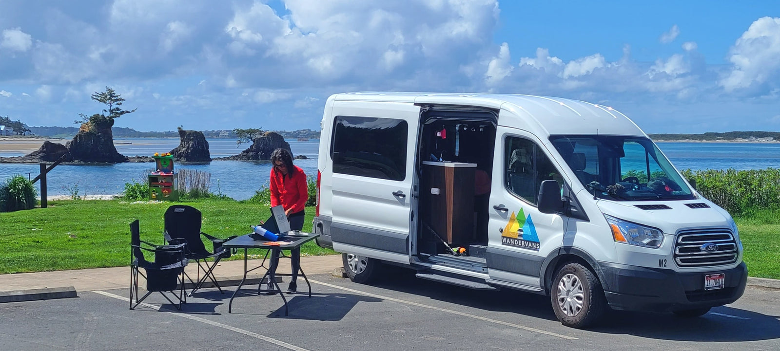 Mid Roof Ford Transit Campervan (Built-in Heater)(Sleeps 2-3) 5'-9" inside