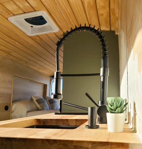 Navigo. Newly Remodeled, Off-grid 2019 Ford Transit Van overland rental