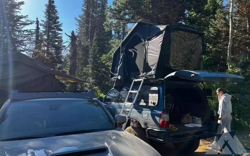 Intrepid Camp Gear RTT + Hest Dually Long Mattress — used rooftop tents for sale (photo 2) — photo 2