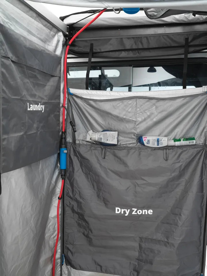 Camper Van Outdoor Shower Tent Awning - Joolca Ensuite Mounted Single in Steamboat Springs, CO (photo 9) — photo 9