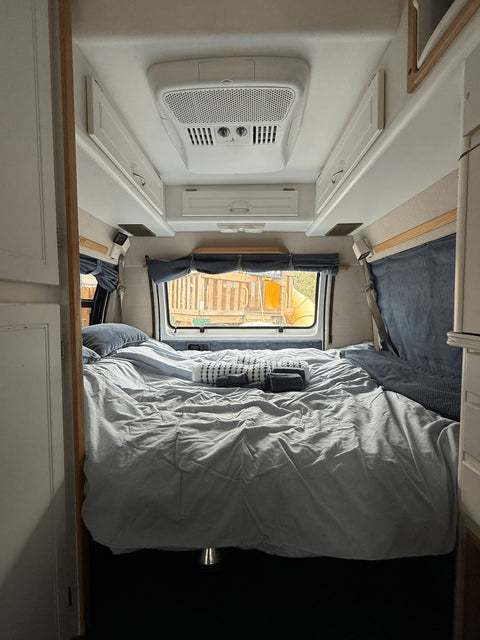 Alaska Fall Camper Van | Heat • Full Bath • Kitchen • Sleeps 2–3 overland rental