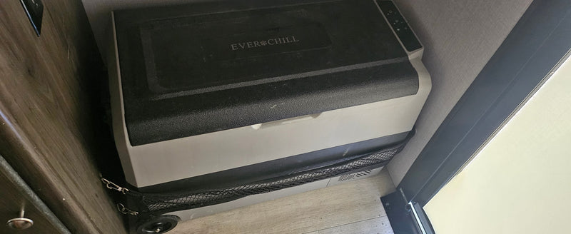 Ever Chill portable electric cooler in an RV rental, providing convenient cold storage for food and drinks on your adventure. — photo 14