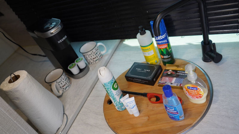  also a bonus beverage opener. Perfect for pet adventures.|A white Escape travel trailer (RV) by KZ — photo 2