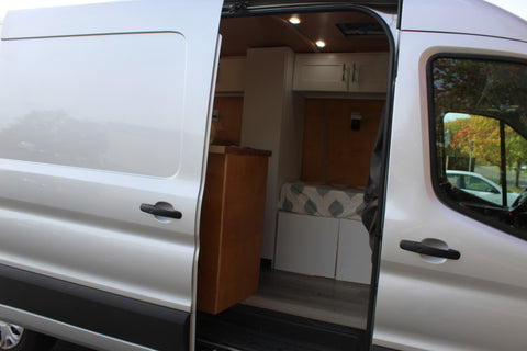 All-Electric 2023 Ford Camper van with Wifi, Office & Comforts! — photo 3