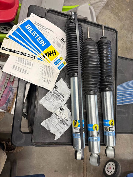 Bilstein 5100 front shocks and steering stabilizer in Washoe Valley, NV (photo 1)