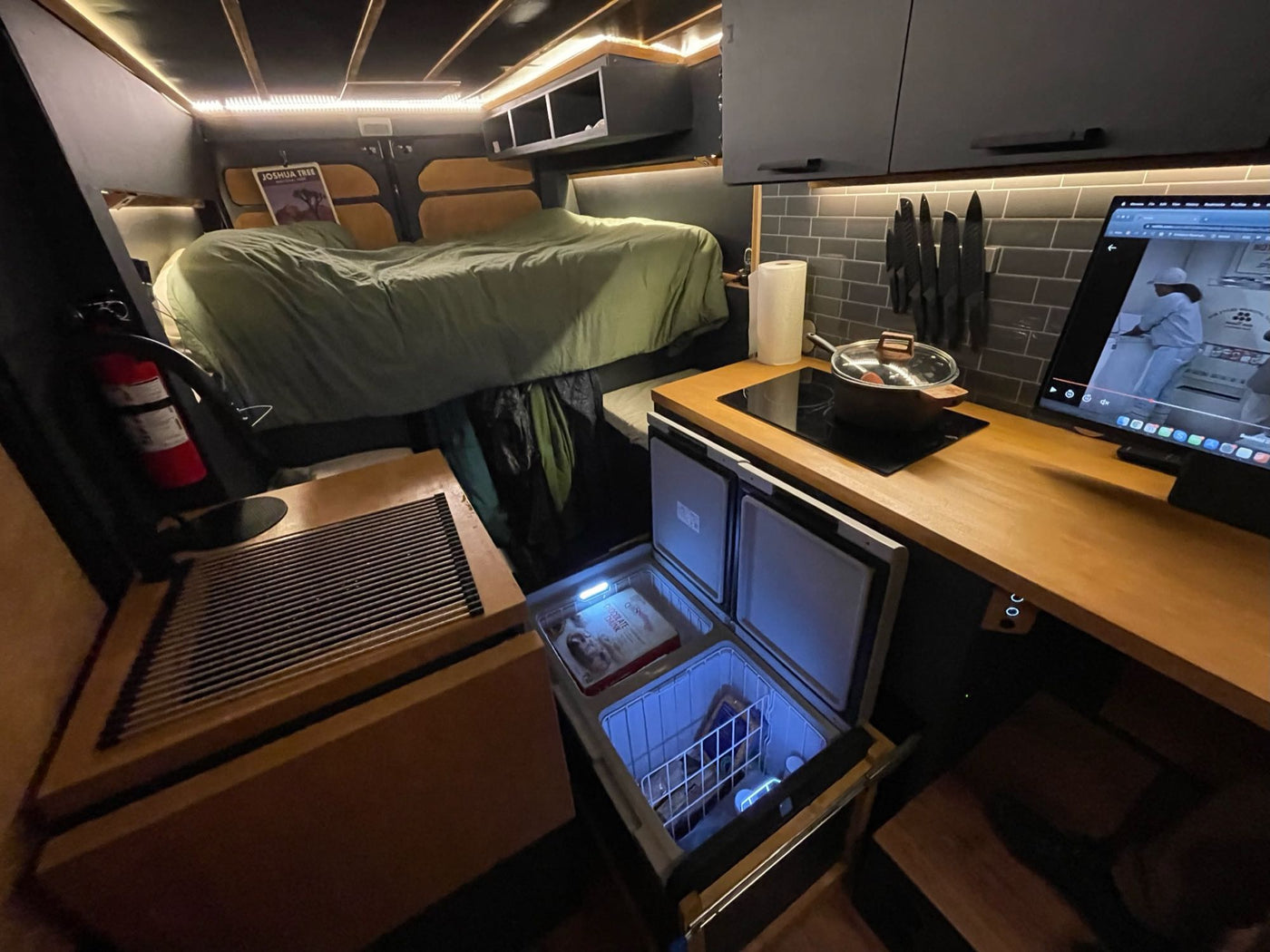  bike on pull-out tray.|An RV rental camper van — photo 15