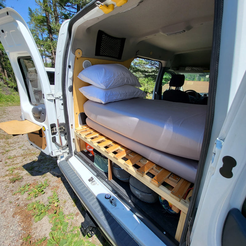  stacked gray mattresses — photo 14