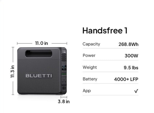 Bluetti Handsfree1 300W power station — photo 2