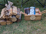 S'mores station & firewood for camping. Great for your rv rental getaway, creating tasty campfire memories!