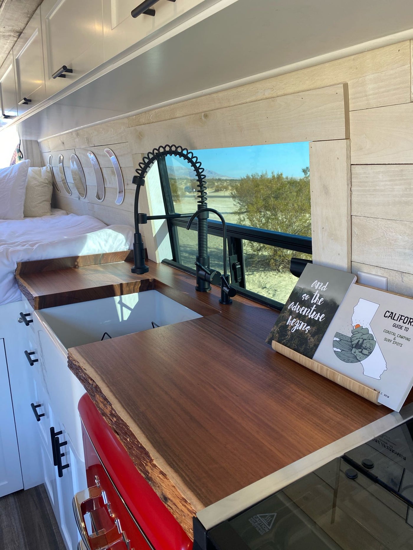 modern RV rental shower with white subway tiles — photo 8