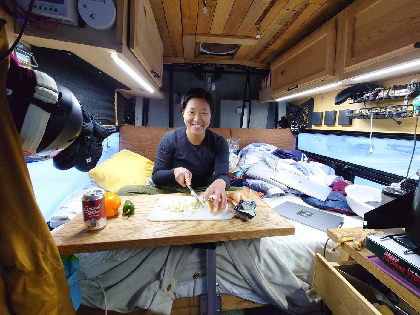 Bike ready & pet friendly, meet Envy the Nissan NV! A cozy adventure to-go.