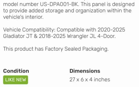 Jeep Door Molle Panel — new molle panels for sale (photo 6)