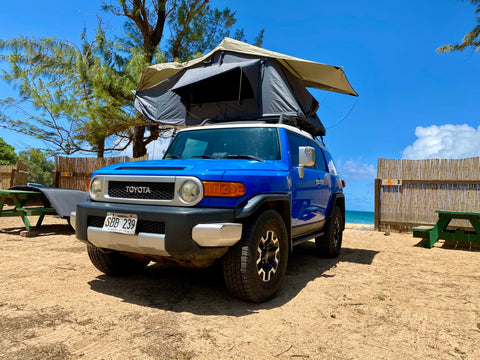 Smurfet our FJ Cruiser Overlander overland rental