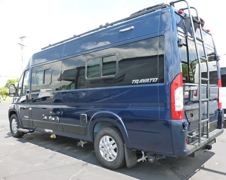 This blue Travato camper van — photo 1