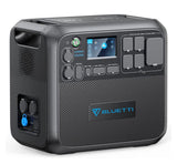 BLUETTI AC200MAX portable power station (2048Wh capacity), ideal for rv rental adventures or emergency backup power.