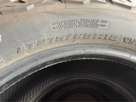 4x BFGoodrich All-Terrain T/A KO3 Tires – LT275/65R18 Load Range E – Like New in Portland, OR (photo 4)