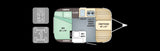 RV rental floor plan: compact travel trailer with sleeping for up to 4, galley, wet bath, and convertible dinette/bed.