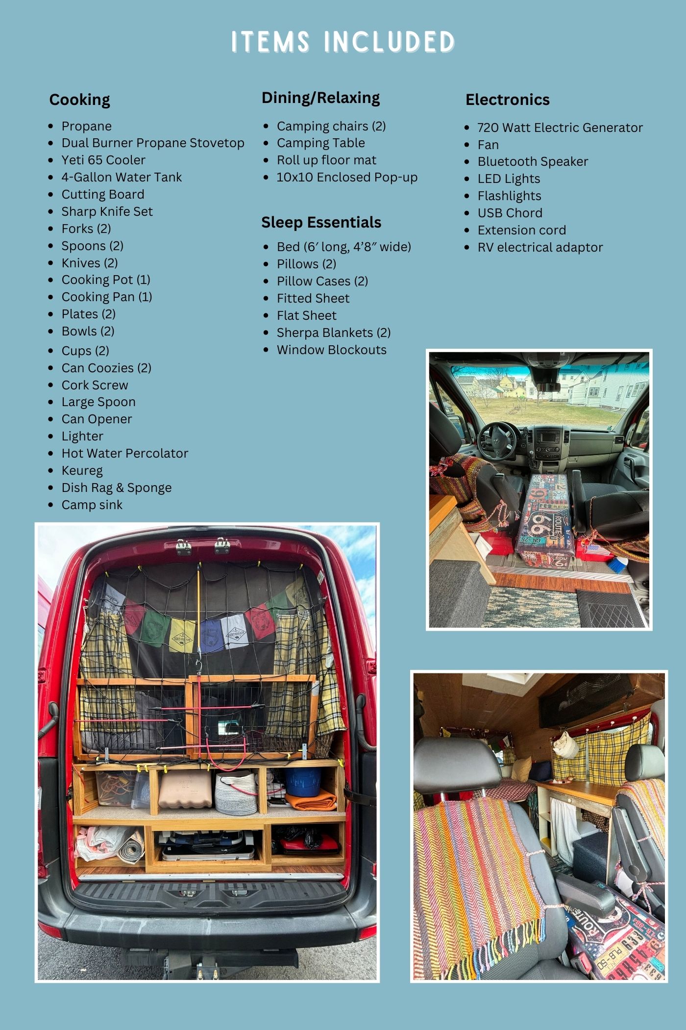 The Zen Van - 2015 Sprinter Simple Camper