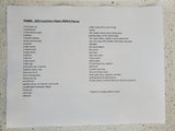 RV rental inventory list for a 2024 Coachmen Clipper Pop-up, detailing bedding, kitchen, and camping essentials.