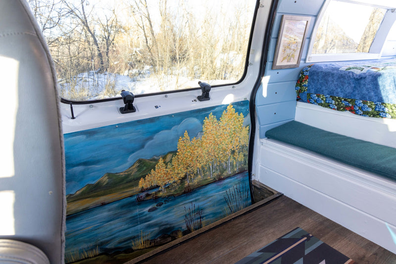  perfect for an **RV rental** adventure.|RV rental interior: custom wood cabinets — photo 7