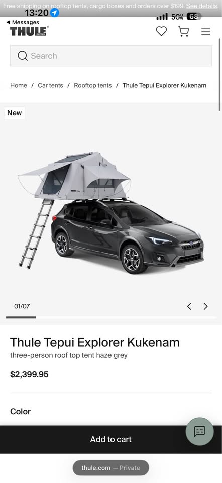 Thule Tepui Explorer rooftop tent in Albuquerque, NM (photo 5) — photo 5