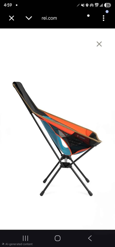 Helinox Sunset Chair (re) portable camping chair REI in Sacramento, CA (photo 3) — photo 3