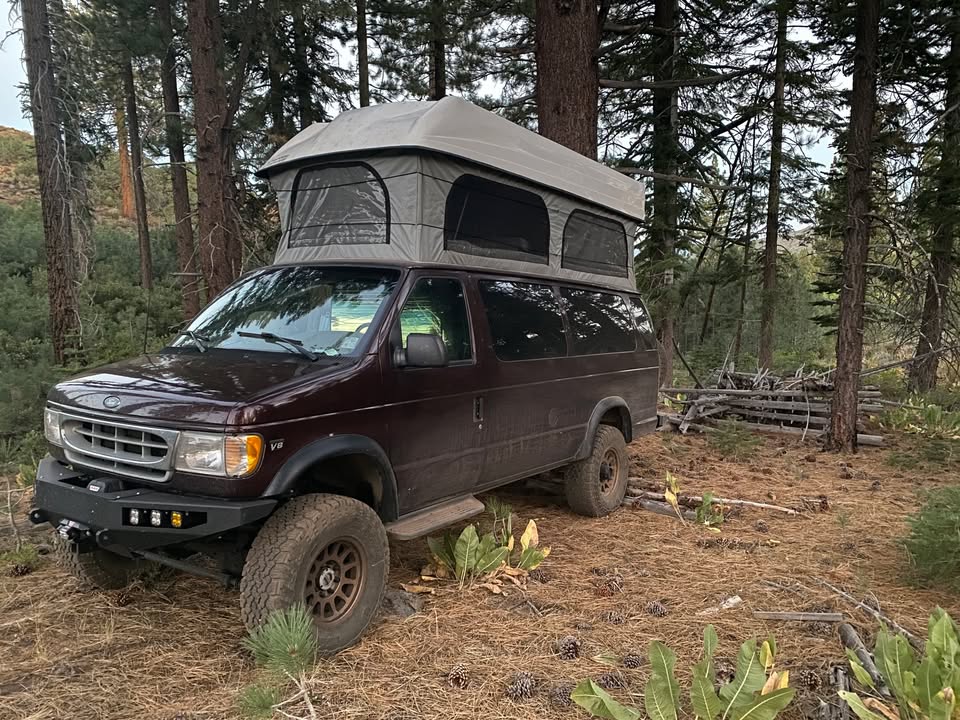 2001 Ford e350 ext body w/ 7.3l diesel, 4x4, & pop-top in San Rafael, CA (photo 3)
