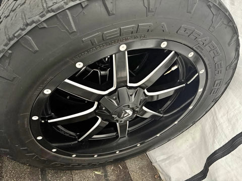 22” Fuel Rims on Nitto Tires, Size in a photo