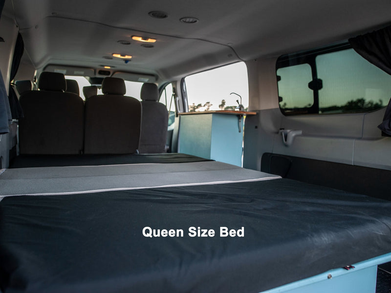  parked roadside near a 'Bikes Ahead' sign.|Driver's view from a Ford RV rental — photo 12